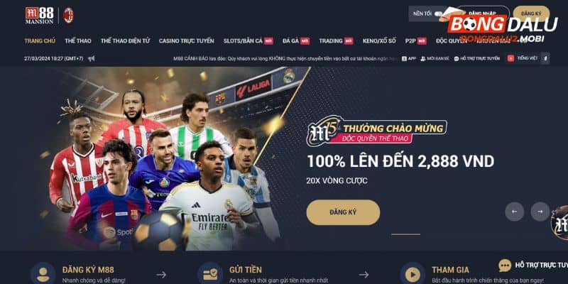 M88 là sân chơi quen thuộc của bet thủ