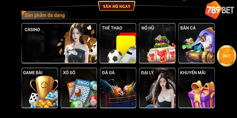 Các sản phẩm cá cược tại 789bet