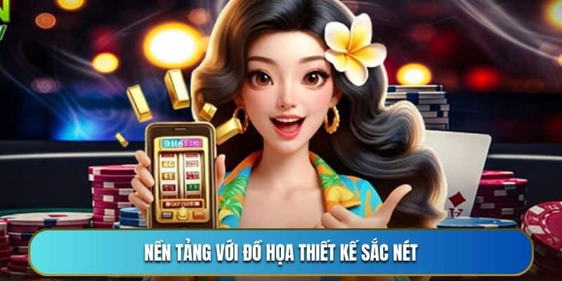 Nền tảng với đồ họa thiết kế sắc nét