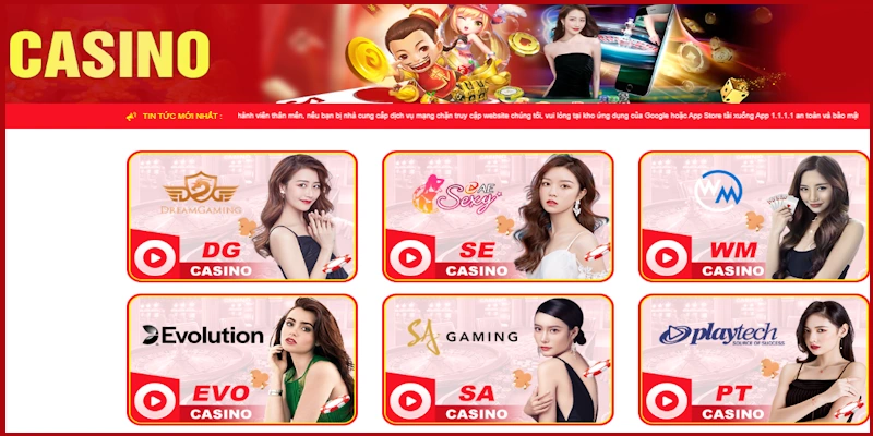 Live Casino đầu tư cực lớn tại nền tảng